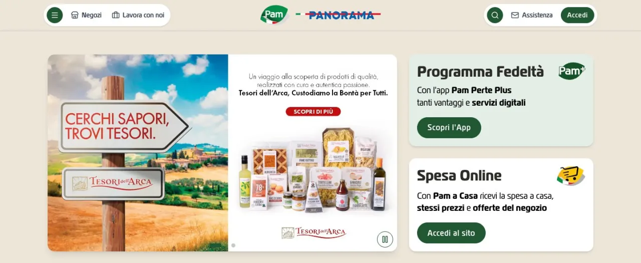 The new Pam website